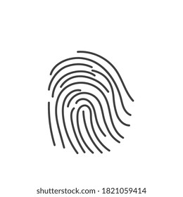 PHONE SECURITY FINGERPRINT modelo de ilustración de vector