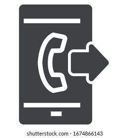 phone sent black on white background