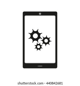 Phone service icon vector
