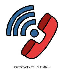 phone service isolated icon