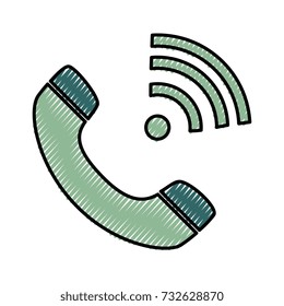 phone service isolated icon