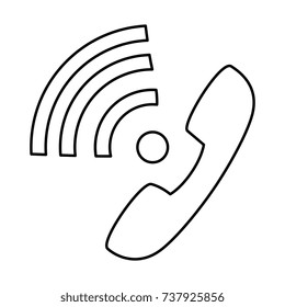 phone service isolated icon