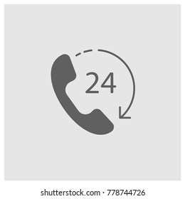 Phone service vector icon.
