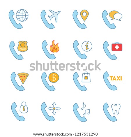 Landline Phone Service >> Phone Services Color Icons Set Landline Stock Vector Landline Phone Service >> Phone Services Color Icons Set Landline Stock Vector