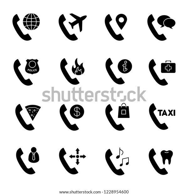 Landline Phone Service >> Phone Services Glyph Icons Set Landline Stock Vector Landline Phone Service >> Phone Services Glyph Icons Set Landline Stock Vector