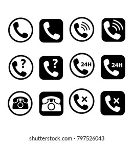 phone set icon vector