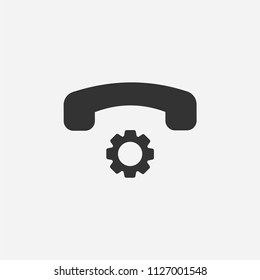 Phone setting icon illustration,vector  sign symbol