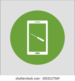 phone setting sign icon