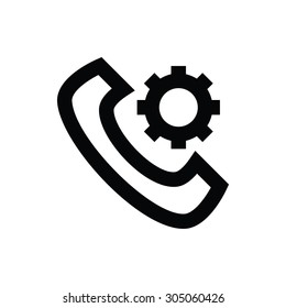 Phone Setting Vector Icon 