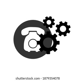Icono de Configuración de teléfono, perfecto para campañas web, aplicaciones, medios y más. Ilustración del vector
 los pasos 10 que se pueden editar y cambiar de color.