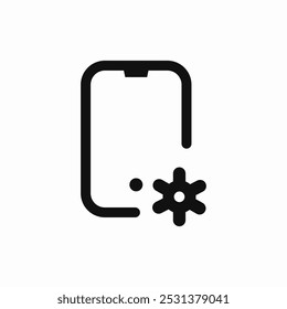 Telefoneinstellungen, Symbol, Zeichen, Vektor