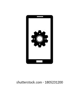 configuración de teléfono icono ilustración de icono logotipo