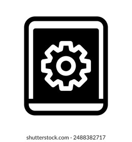 Phone Settings Icon Vector Symbol Design Illustration
