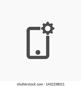 Phone settings vector icon 10 eps , Lorem ipsum Flat design