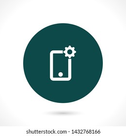 Phone settings vector icon 10 eps , Lorem ipsum Flat design