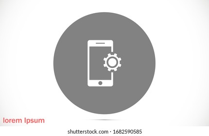 configuración de teléfono configuración de iconos vectoriales de configuración en línea icono vectorial para personas icono vectorial