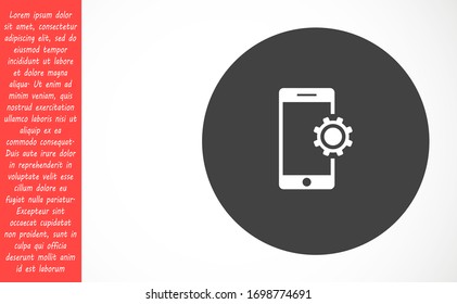 configuración de teléfono configuración de iconos vectoriales de configuración en línea icono vectorial para personas icono vectorial