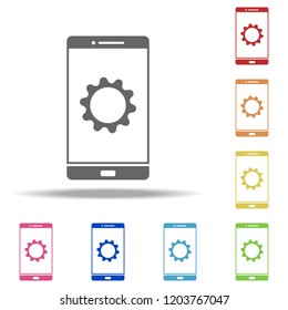 phone setup icon. Elements of web in multi color style icons. Simple icon for websites, web design, mobile app, info graphics