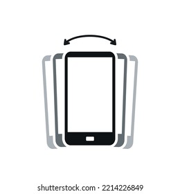 Teléfono temblando. Icono de vibración de Smartphone. Vector de ilustración