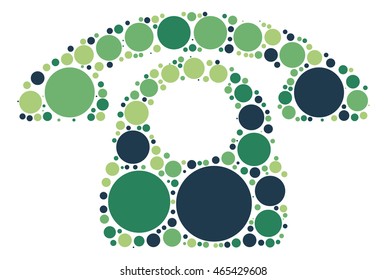 phone shape vector design by color point