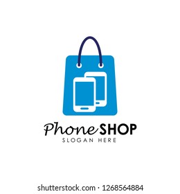 phone shop logo design template. gadget shop logo design