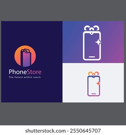 Phone Shop logo designs, Mobile Phone shop logo vector.