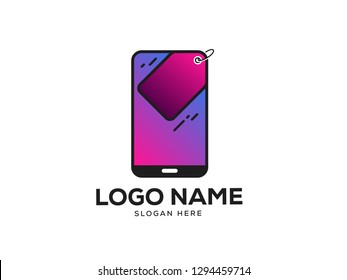 Phone Shop Logo Designs Vector illustration