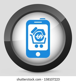 Phone shopping icon