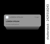 phone with shopping notifications. Notification Boxes Template for Iphone. Smartphone Message Interface. Vector illustration. Android. Smartphone. IMessages. We Chat. Line. Whatsapp. Samsung Galaxy