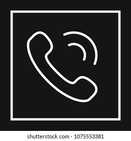 phone sign icon