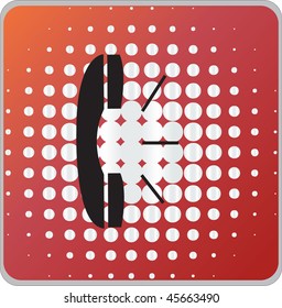 phone sign icon button