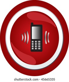 phone sign icon button
