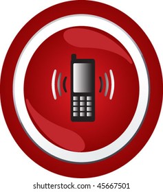 phone sign icon button