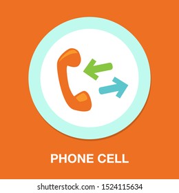 Phone sign icon - Call center, communication icon - Phone cell symbol