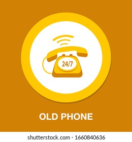 Phone sign icon- Call center, communication icon - Phone cell symbol