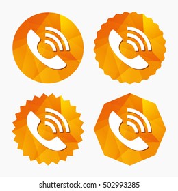 Phone sign icon. Support symbol.