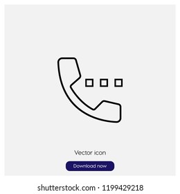 Phone sign icon in trendy flat style isolated on grey background, modern symbol vector illustration for web