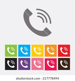 Phone sign icon - Vector
