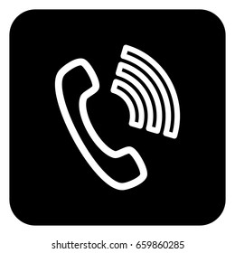 A phone sign on a dark background.