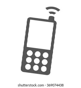 Phone sign on white background. Vector illustration.
