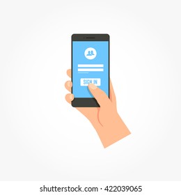Phone Sign In Screen