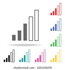 phone Signal Icon. Elements in multi colored icons for mobile concept and web apps. Icons for website design and development, app development on white background