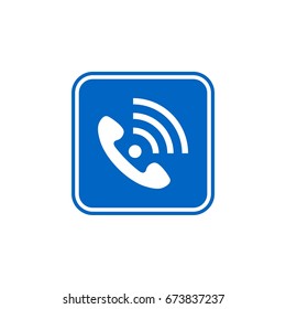Phone and Signal Icon Illustration Design. Vector EPS 10.