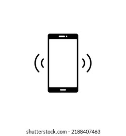 Phone signal icon. Simple solid style. Phone cell, smartphone, wireless, communication concept. Glyph vector illustration isolated on white background. EPS 10.