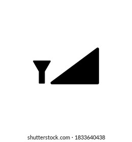 Phone signal icon symbol vector on white background