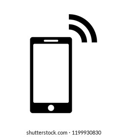 phone and signal icon vector