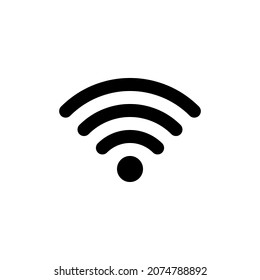 Nivel de señal de teléfono, línea web o icono vectorial de interfaz móvil. Aislado sobre fondo blanco. Firma para tu diseño de sitio web, logotipo, aplicación, interfaz de usuario.