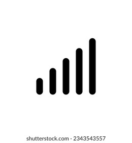 Phone signal level, line web or mobile interface vector icon