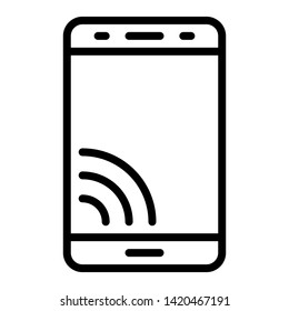 phone signal network icon vector 