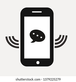 PHONE SIGNALMESSAGE VECTOR ICON